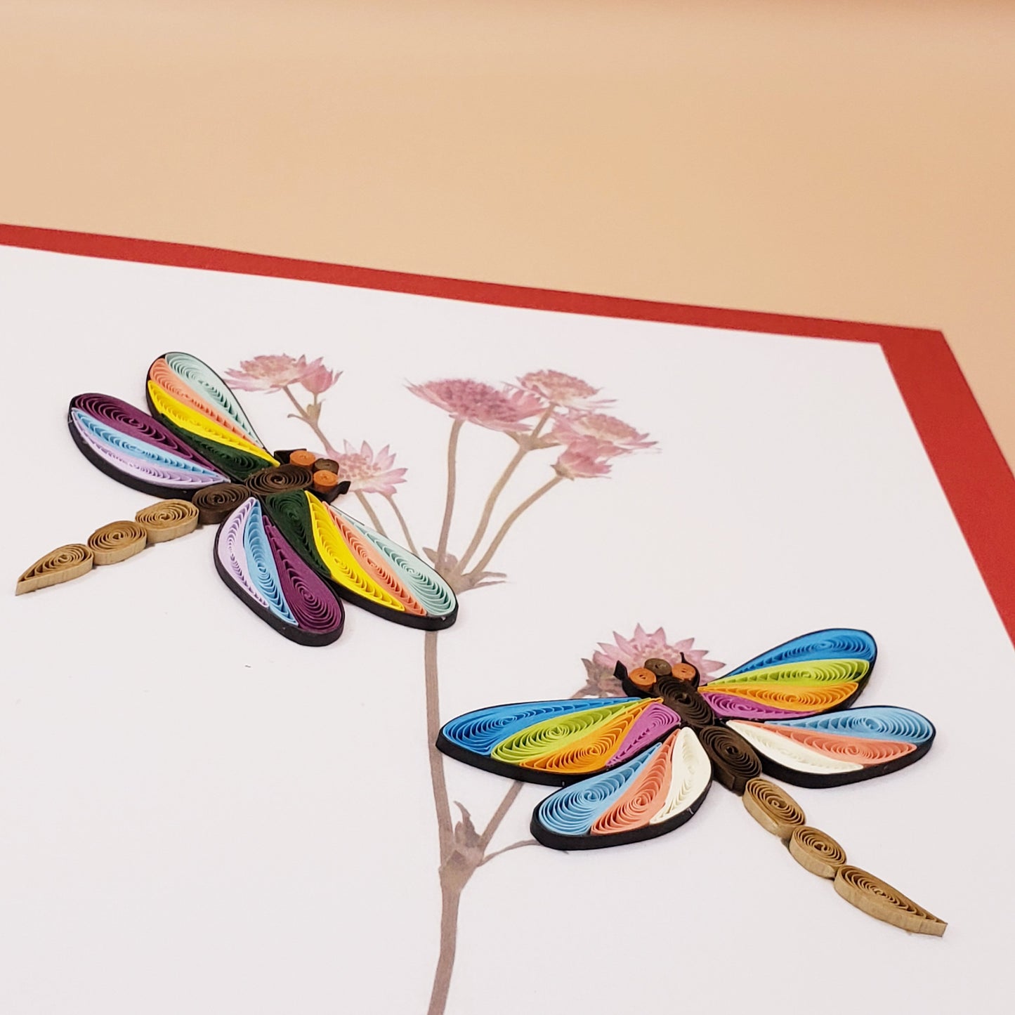 Dragonfly | Quilled Greeting Card - Handmade