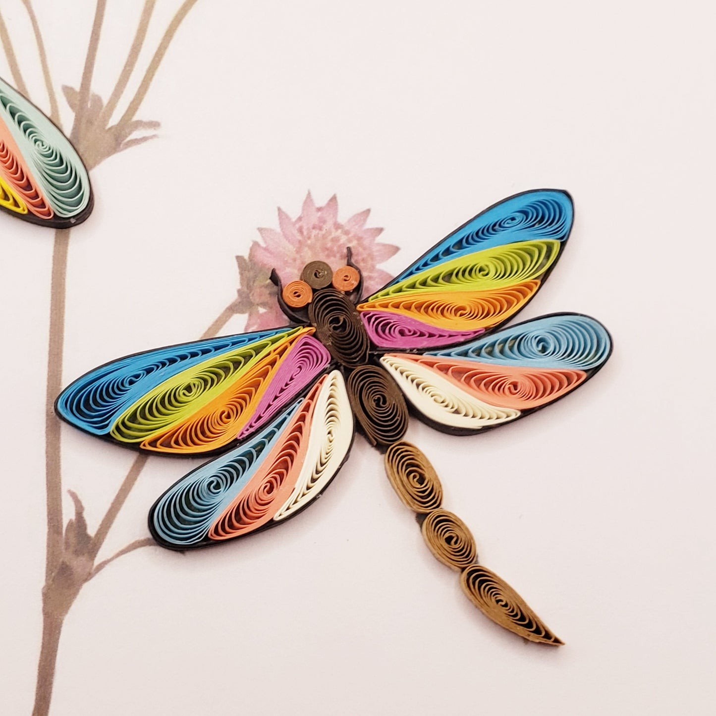 Dragonfly | Quilled Greeting Card - Handmade