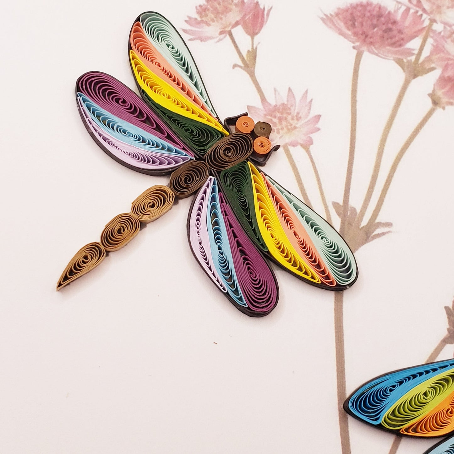 Dragonfly | Quilled Greeting Card - Handmade