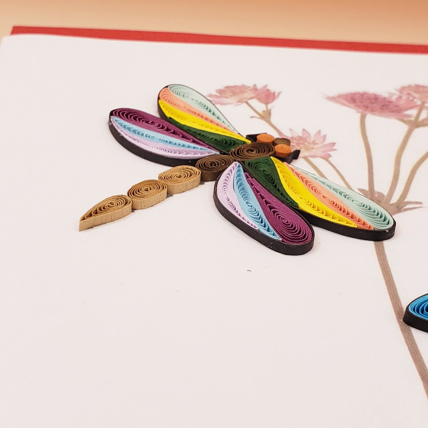 Dragonfly | Quilled Greeting Card - Handmade