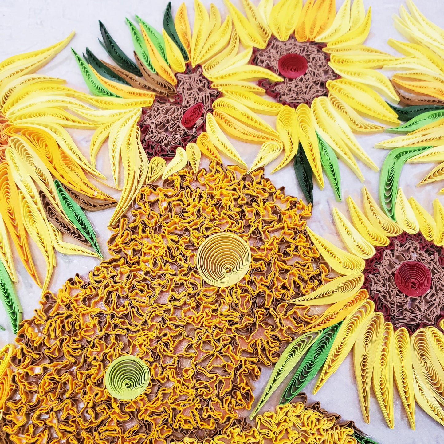 Vase of Sunflowers | Van Gogh | Quilling Art Piece frame | Handmade art