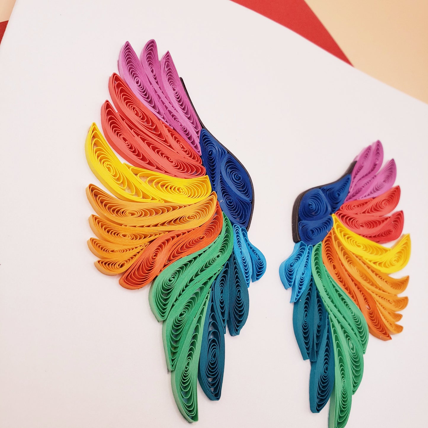 Never Hide Your Wings | Quilled Greeting Card - Handmade