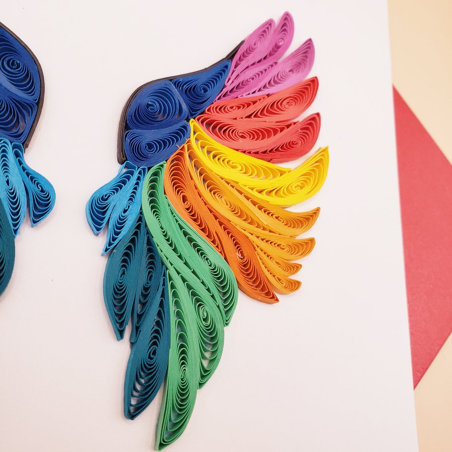 Never Hide Your Wings | Quilled Greeting Card - Handmade