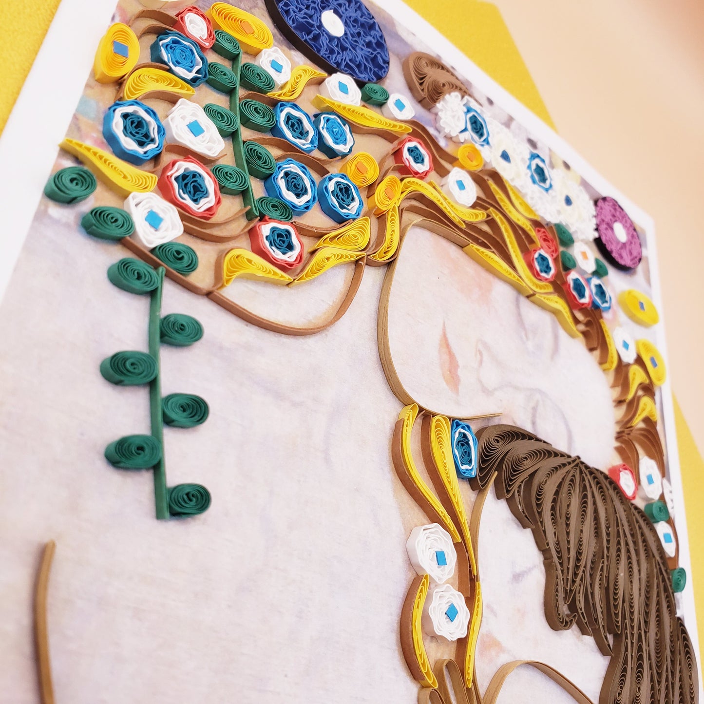 Mother and Child | Gustav Klimt | Quilled Greeting Card - Handmade