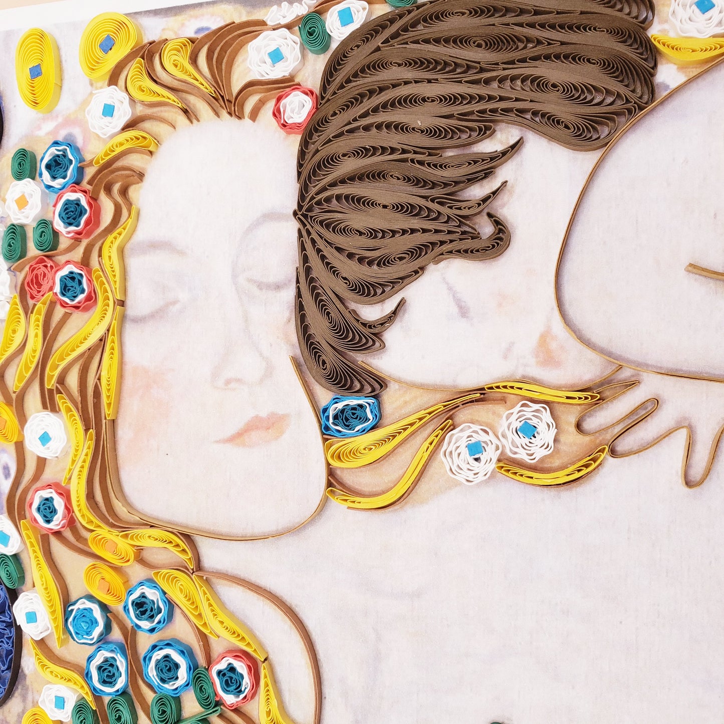 Mother and Child | Gustav Klimt | Quilled Greeting Card - Handmade
