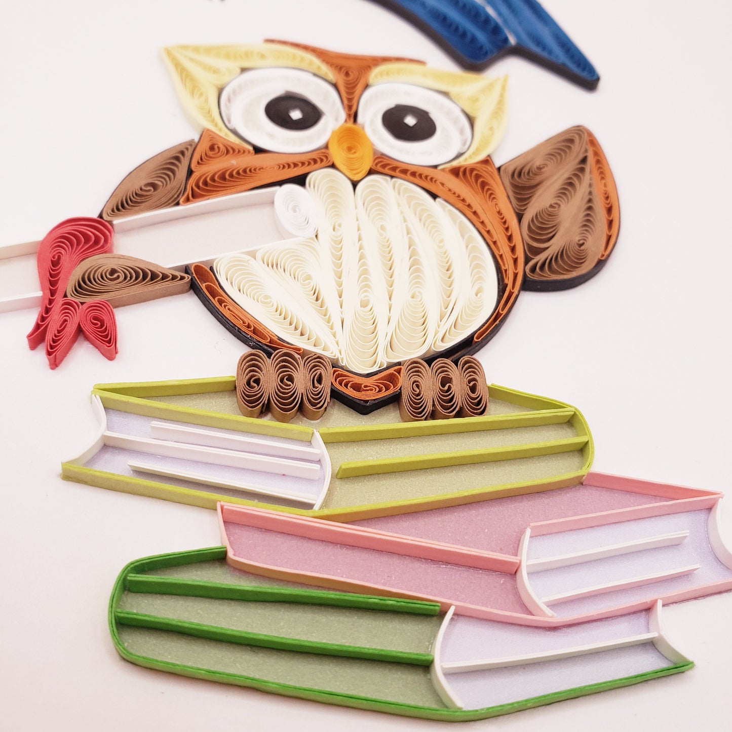 Owl in Graduation Gown | Quilled Greeting Card - Handmade