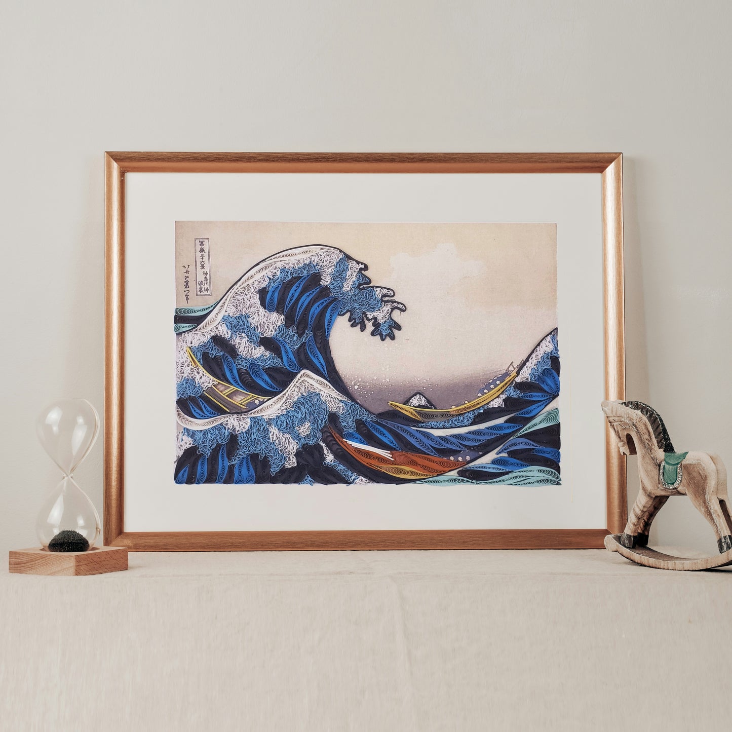 The Great Wave off Kanagawa | Quilling Greeting Card
