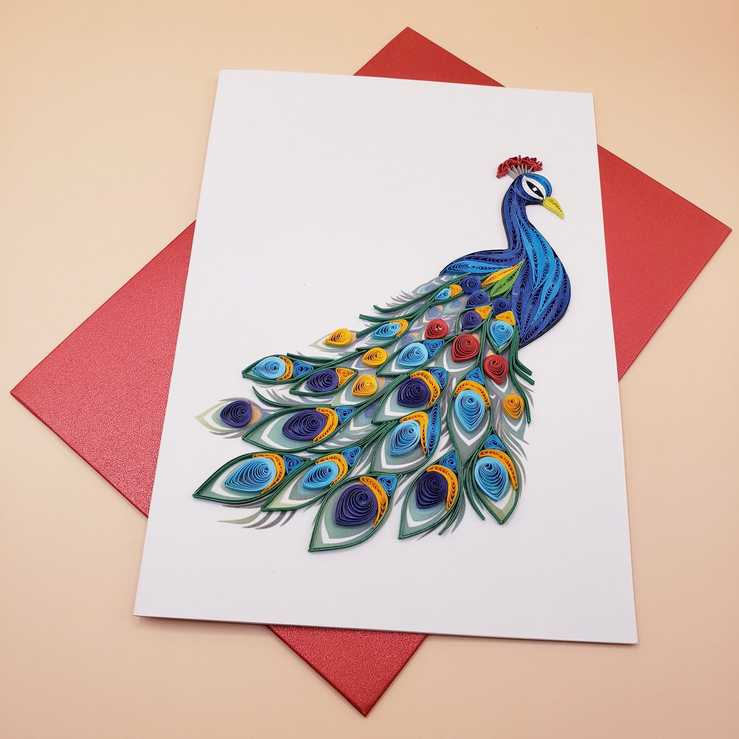 Peacock | Quilled Greeting Card