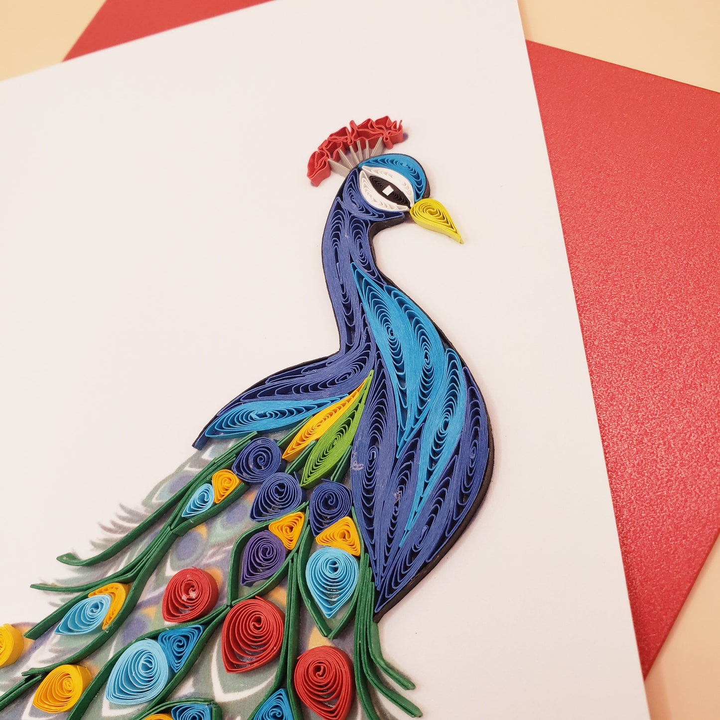 Peacock | Quilled Greeting Card