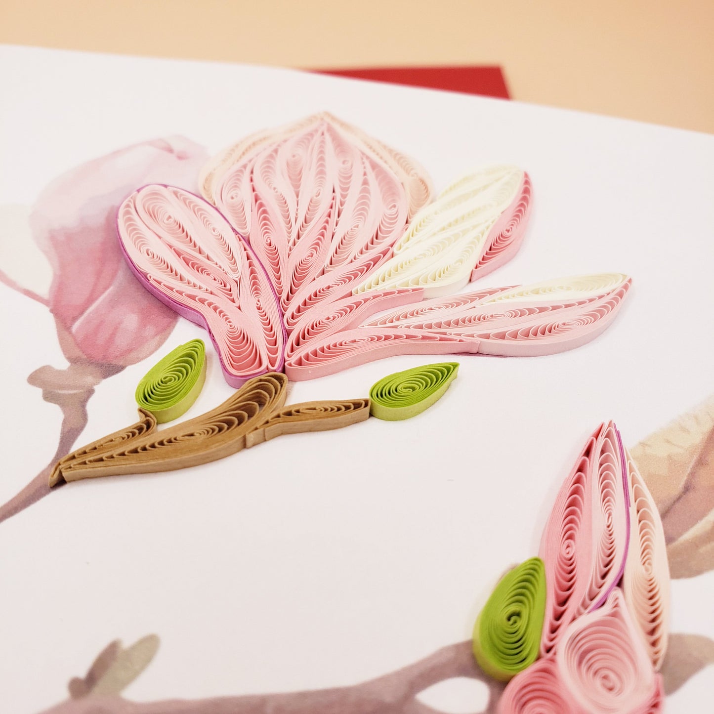 Magnolia| Quilled Greeting Card
