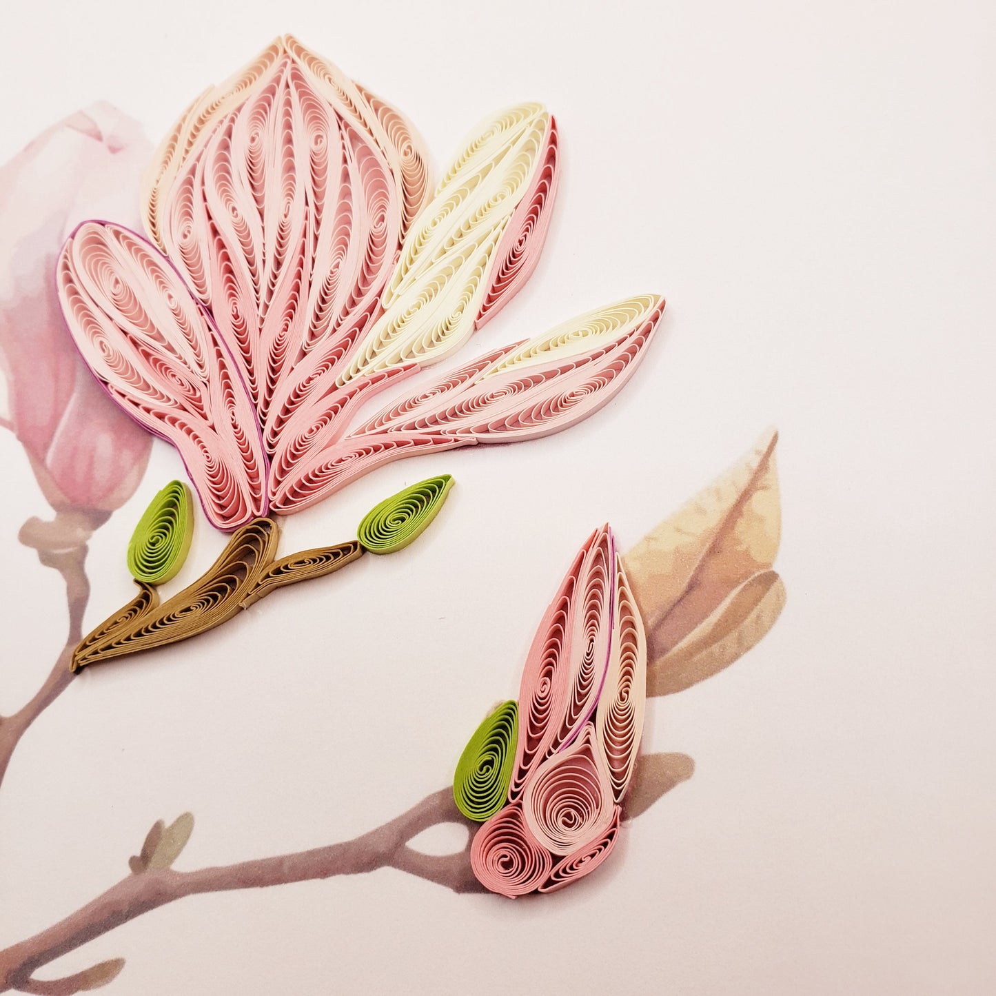Magnolia| Quilled Greeting Card