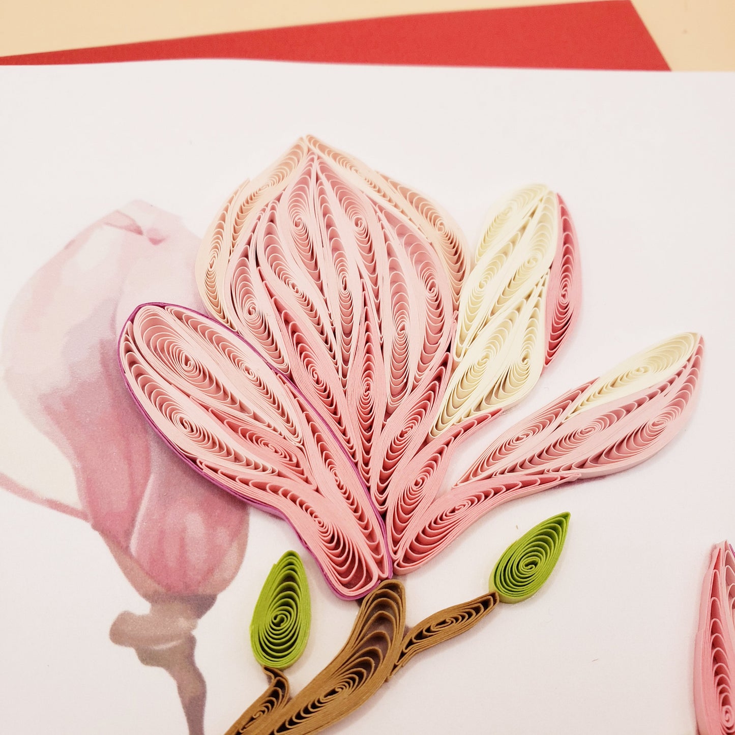 Magnolia| Quilled Greeting Card
