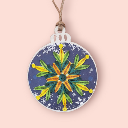 Handmade Quilling Ornament – Snowflake