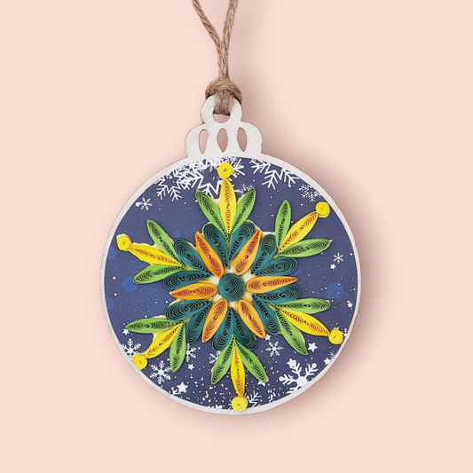 Handmade Quilling Ornament – Snowflake