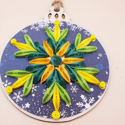 Handmade Quilling Ornament – Snowflake