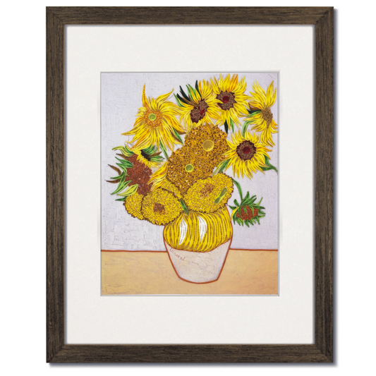 Vase of Sunflowers | Van Gogh | Quilling Art Piece frame | Handmade art