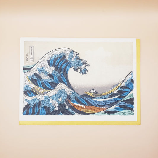 The Great Wave off Kanagawa | Quilling Greeting Card