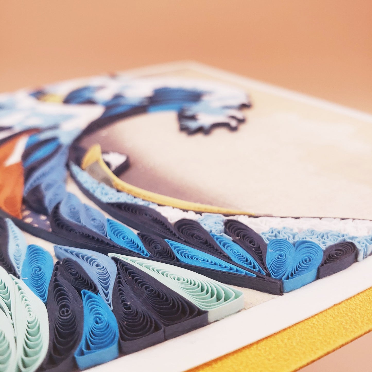 The Great Wave off Kanagawa | Quilling Greeting Card