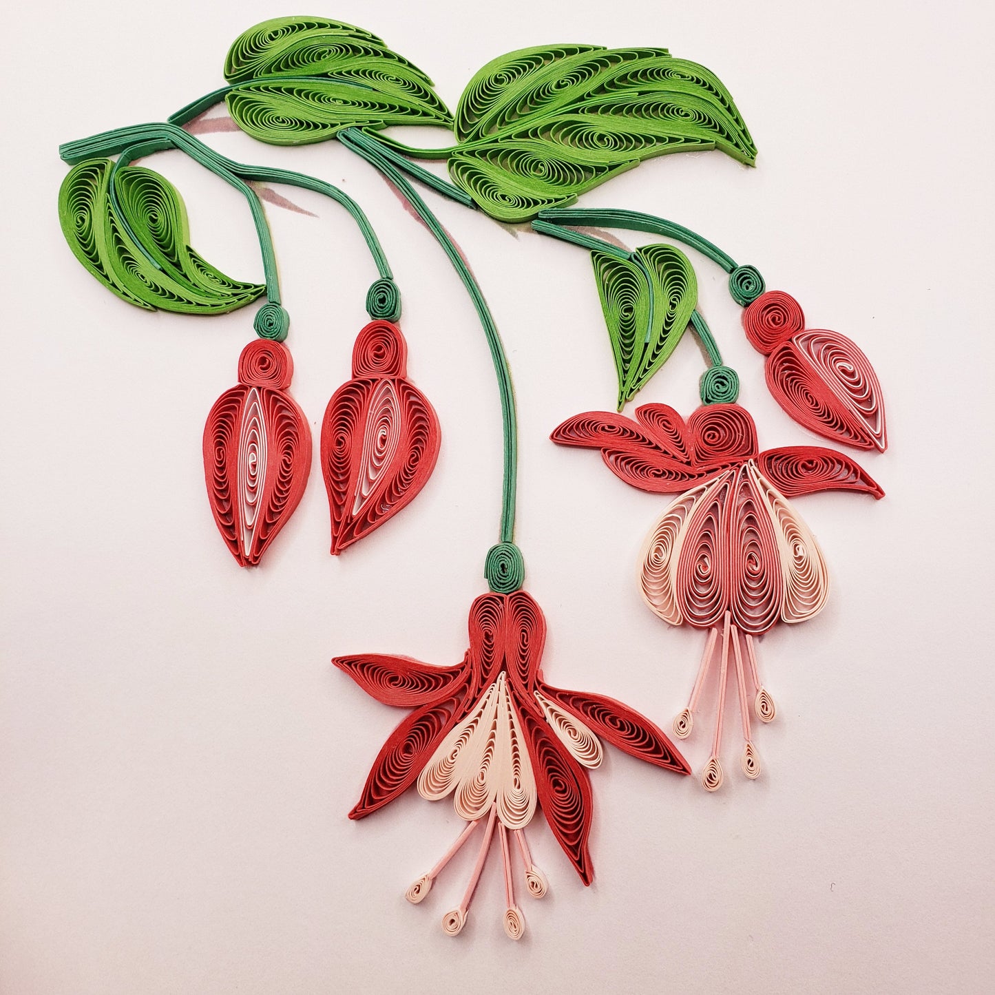 Fuchsia | Quilled Greeting Card - Handmade
