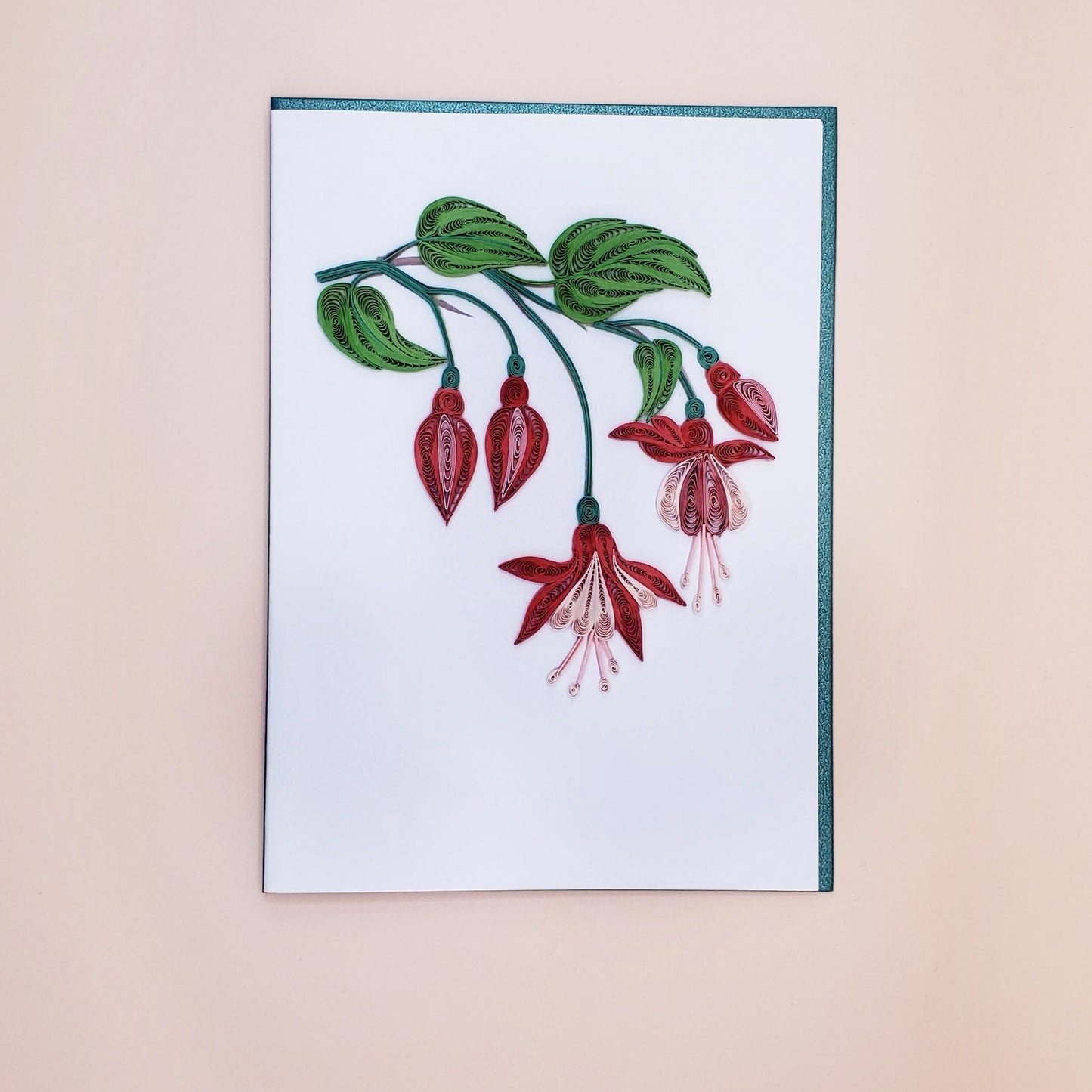Fuchsia | Quilled Greeting Card - Handmade